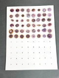 Large Lot vintage Purple Glass Buttons Moonglow