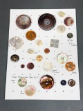 Group Lot Better Antique Buttons Pearls Shells
