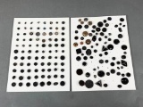 Large Lot Antique Buttons Small Glass Shanks