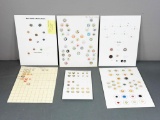 Group Lot Stencil Buttons, Mystery Buttons, Metal Stencils