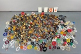 Large Lot Old Buttons, Buckles, Vintage Retro