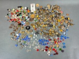 Large Lot of Vintage Buttons Wide Variety