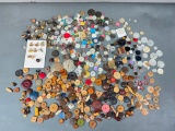 Large Lot Assorted Vintage Buttons