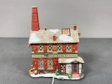 Waterbury Button Co Light Up Ceramic House Dept. 56