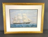 Vintage Lithograph Print of the Clipper Ship Mirage