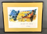 Markus Lupertz, 1971, Kalterer See Natur, Oil and Chalk on Paper