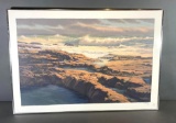 Lithograph Print Beach Scene Signed Scott Anthony