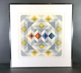 Marko Spalatin (b. 1945), Op-Art Serigraph Print, Chorus IV,