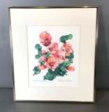 Nancy E. Bowen (20th/21st Century) Monoprint, Summer Roses