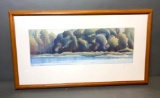 American School, 20th Century Etching in Color, 