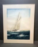 John McNulty, Artist Proof Etching Print, Tide Race