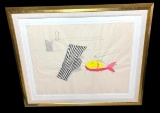 M. Gramignoli Original Pencil, Ink and Watercolor Painting, 1992