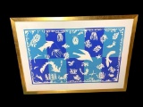 Large Henri Matisse, 1946, Polynesia, The Sea Framed Lithograph Print