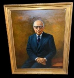 Daniel Greene (1934-2020), Oil on Canvas, Portrait of Clair E. Fultz, 1976