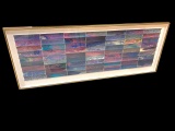 Painted folded paper strips, Unknown artist, Large Size