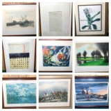 Group Lot of Art Prints Including Signed