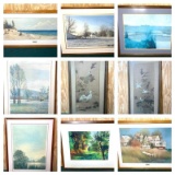 Group Lot of Mixed Artwork, Both Originals and Prints