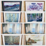 Group Lot of Mixed Artwork, Framed Prints