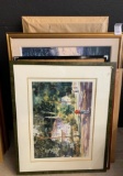 Group Lot of 10 Mixed Artwork, Both Originals and Prints