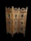 Asian Style Wooden and Metal Room Divider or screen