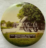 Civil War Gettysburg early 1900s G.A.R. Souvenir Mirror High Water Mark Copse of Trees