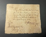 Revolutionary War Era Document Dated 1778 w/Notable Signatures