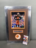 Myles Garrett signed 8x10 matted & framed, JSA
