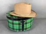 Vintage Stetson Hat WIth Box From Miller Stockman Denver Colorado