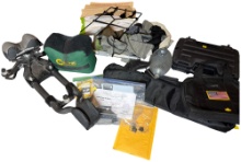 Collection of M14 and M1 Carbine Themed Firearm Accessories, Technical Manuals, and Range Equipment