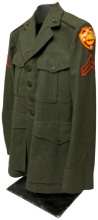 WWII USMC Identified Fleet Marine Force Pacific Corporal Service Coat dated 1942-43