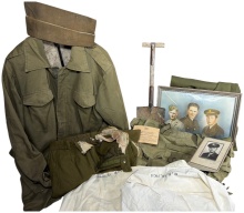 A Collection of United States WWII and Korean War Era Military Personal Effects, Equipment, and Ephe