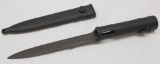 Belgium FAL Type C bayonet with steel scabbard