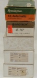 (5) boxes .45 ACP primed brass cases,