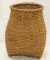 trapper basket with leather carry handle,