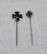 (2) Iron Cross first class stick pins 1939