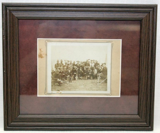 photo of United States Cavalry group in frame