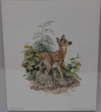 Fawn by Ned Smith signed print, 1943/2500,