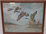 Geese in Flight by Ruane Manning original