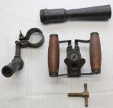 lot of machine gun parts, Spade grip set, carry