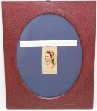 Rare 1893 Console Cigarette card of Mrs. Abraham