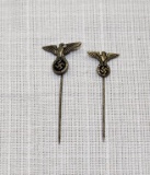 (2) NSDAP Eagle stick pins