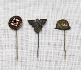 lot of 3 WW2 German stick pins