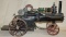 Antique scale model steam traction engine,