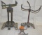 2 lawn sprinklers all w/cast iron bases, 