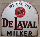 DeLaval Milker tin sign, appears to have been