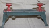 scale model lathe, headstock missing, marked
