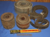 Pulley, flat belts, lacing