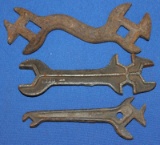 6 antique implement wrenches