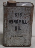 Windmill oil tin, 1 quart