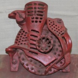 Cast Iron hand crank corn sheller w/nubbins